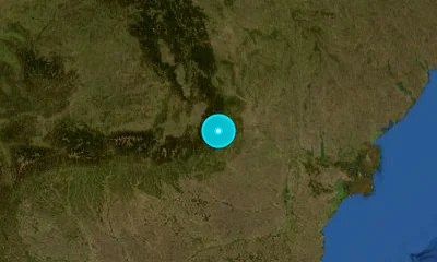 65 km NNW of Buzău, Romania