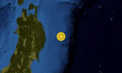 166 km ESE of Hachinohe, Japan