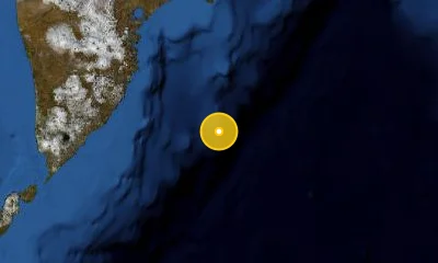199 km SSE of Petropavlovsk-Kamchatsky, Russia