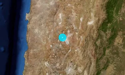 263 km W of Salta, Argentina