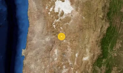 123 km ENE of Calama, Chile