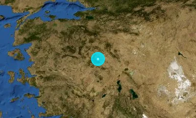 57 km NE of Uşak, Türkiye