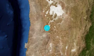 89 km NNE of Calama, Chile