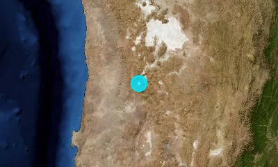 99 km NNE of Calama, Chile