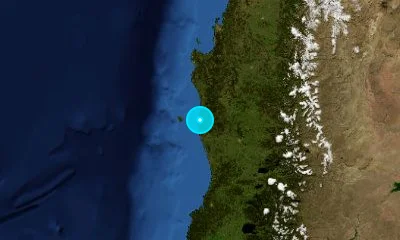 85 km WNW of Temuco, Chile