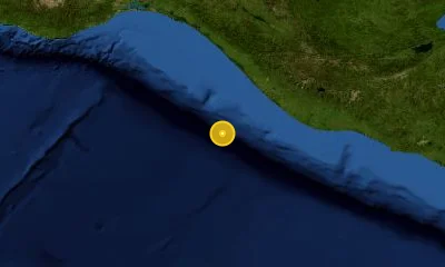 149 km SW of Tapachula, Mexico