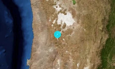 147 km NNE of Calama, Chile