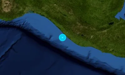 55 km SW of Tapachula, Mexico