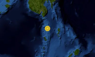 190 km SSE of General Santos, Philippines
