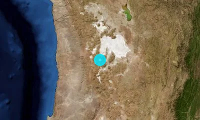 199 km NNE of Calama, Chile