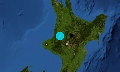 117 km S of Hamilton, New Zealand