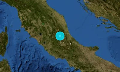 69 km W of Pescara, Italy