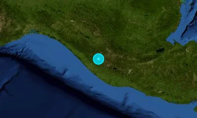 42 km NE of Tapachula, Mexico