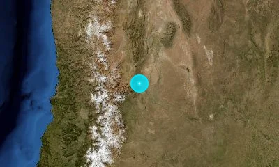 22 km NNW of Mendoza, Argentina