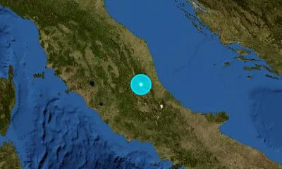 61 km W of Pescara, Italy