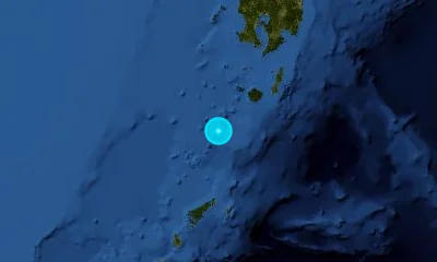 220 km SSW of Kagoshima, Japan