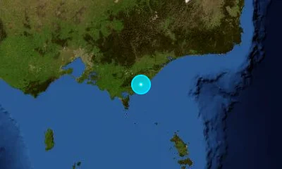 182 km ESE of Melbourne, Australia
