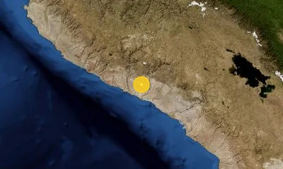 131 km W of Arequipa, Peru