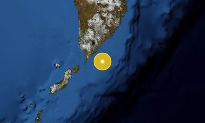 246 km SSW of Petropavlovsk-Kamchatsky, Russia