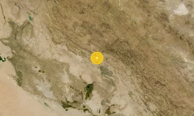 94 km SSW of Khorramabad, Iran