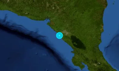 55 km W of Managua, Nicaragua