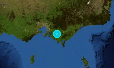 99 km SE of Melbourne, Australia