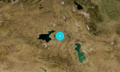 86 km W of Khowy, Iran