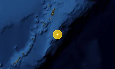 582 km SSW of Petropavlovsk-Kamchatsky, Russia