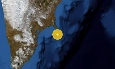 97 km ESE of Petropavlovsk-Kamchatsky, Russia