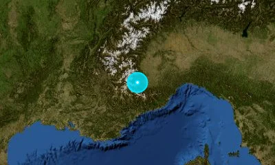 80 km SSW of Turin, Italy