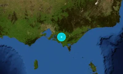 95 km SE of Melbourne, Australia