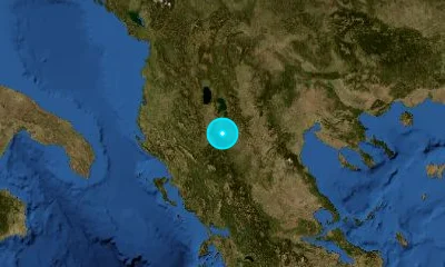 140 km SE of Tirana, Albania