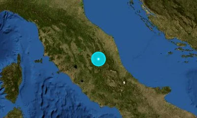 55 km ESE of Perugia, Italy