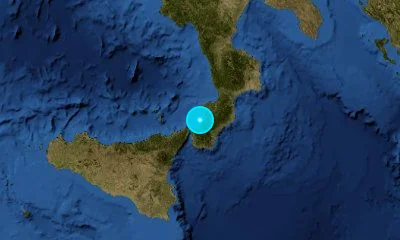 36 km NNE of Reggio Calabria, Italy
