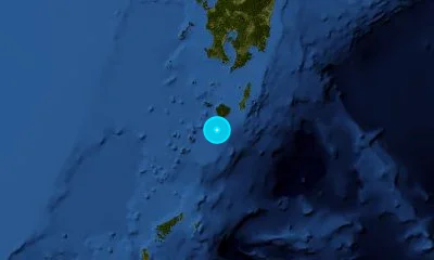 175 km S of Kagoshima, Japan
