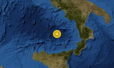 135 km NE of Palermo, Italy