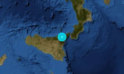 54 km W of Reggio Calabria, Italy
