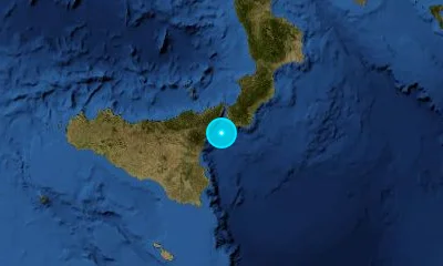 34 km SSW of Reggio Calabria, Italy