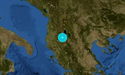 87 km SE of Tirana, Albania