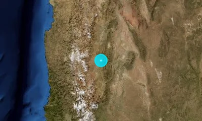 68 km WNW of San Juan, Argentina