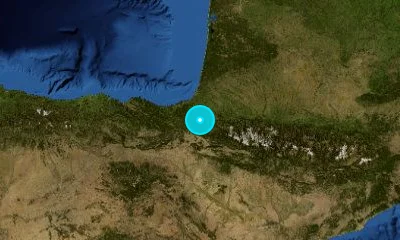 33 km NNE of Pamplona, Spain
