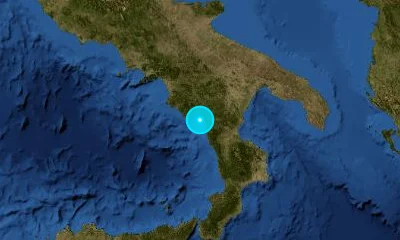 145 km WSW of Taranto, Italy