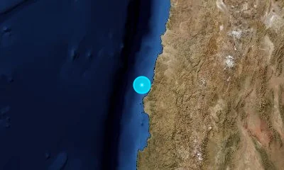 157 km N of La Serena, Chile