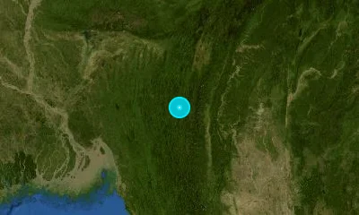 73 km ESE of Aizawl, India