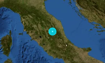 50 km ESE of Perugia, Italy