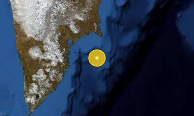 97 km SE of Petropavlovsk-Kamchatsky, Russia