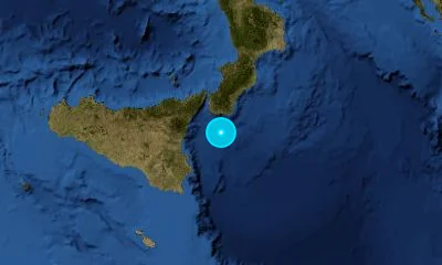 58 km SSE of Reggio Calabria, Italy