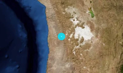 104 km ESE of Iquique, Chile