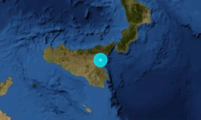 80 km SW of Reggio Calabria, Italy