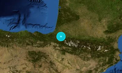 61 km NE of Pamplona, Spain